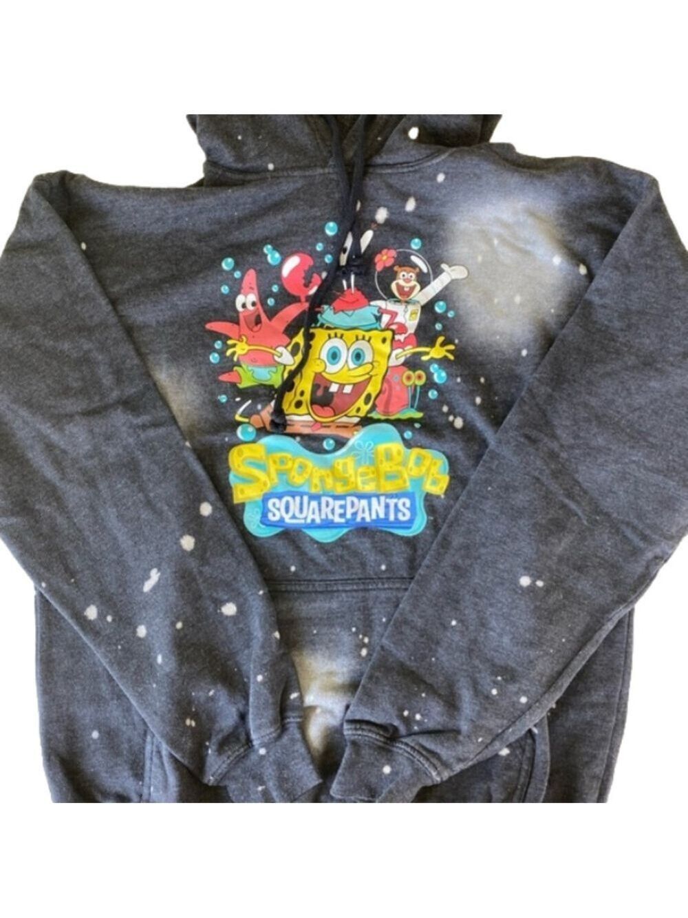 NICKELODEON Sponge Bob Square Pants Hooded Sweatshirt Unisex Size Small - Picture 1 of 8